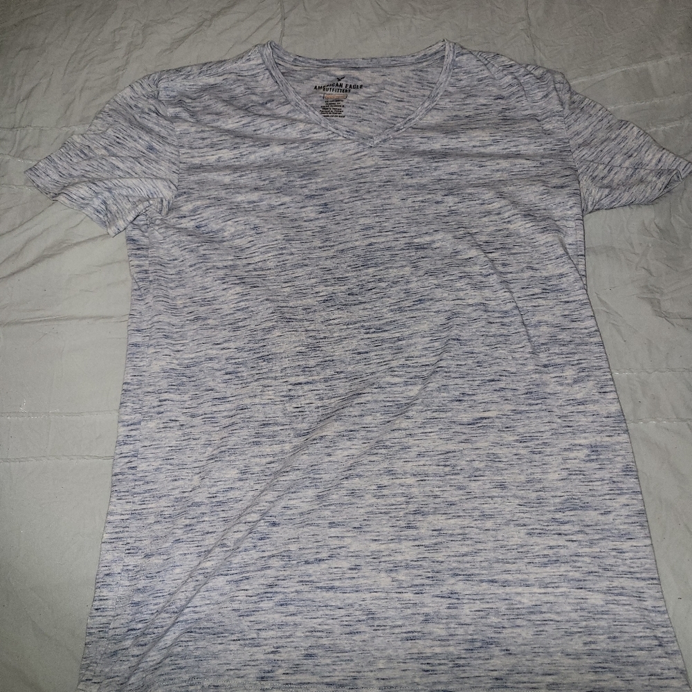 Blue V neck